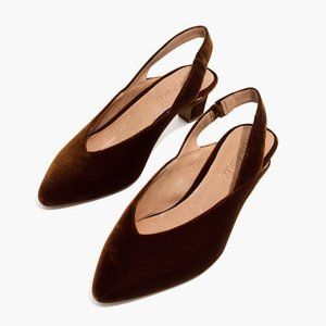 MADEWELL The Etta Slingback Pump in Velvet